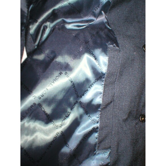 New  XXL Mens Very Nice Vest Michael Kors Dark Gray Jacket Warm Faux Suede Trim - Picture 7 of 7